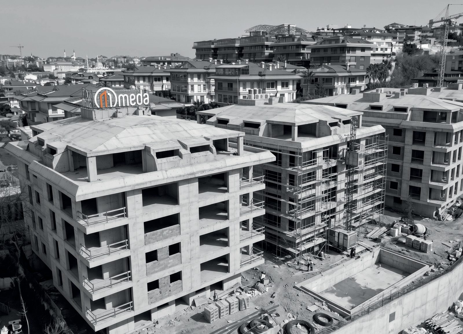 Meda Yapı şantiyesi — Modern Park inşaatı